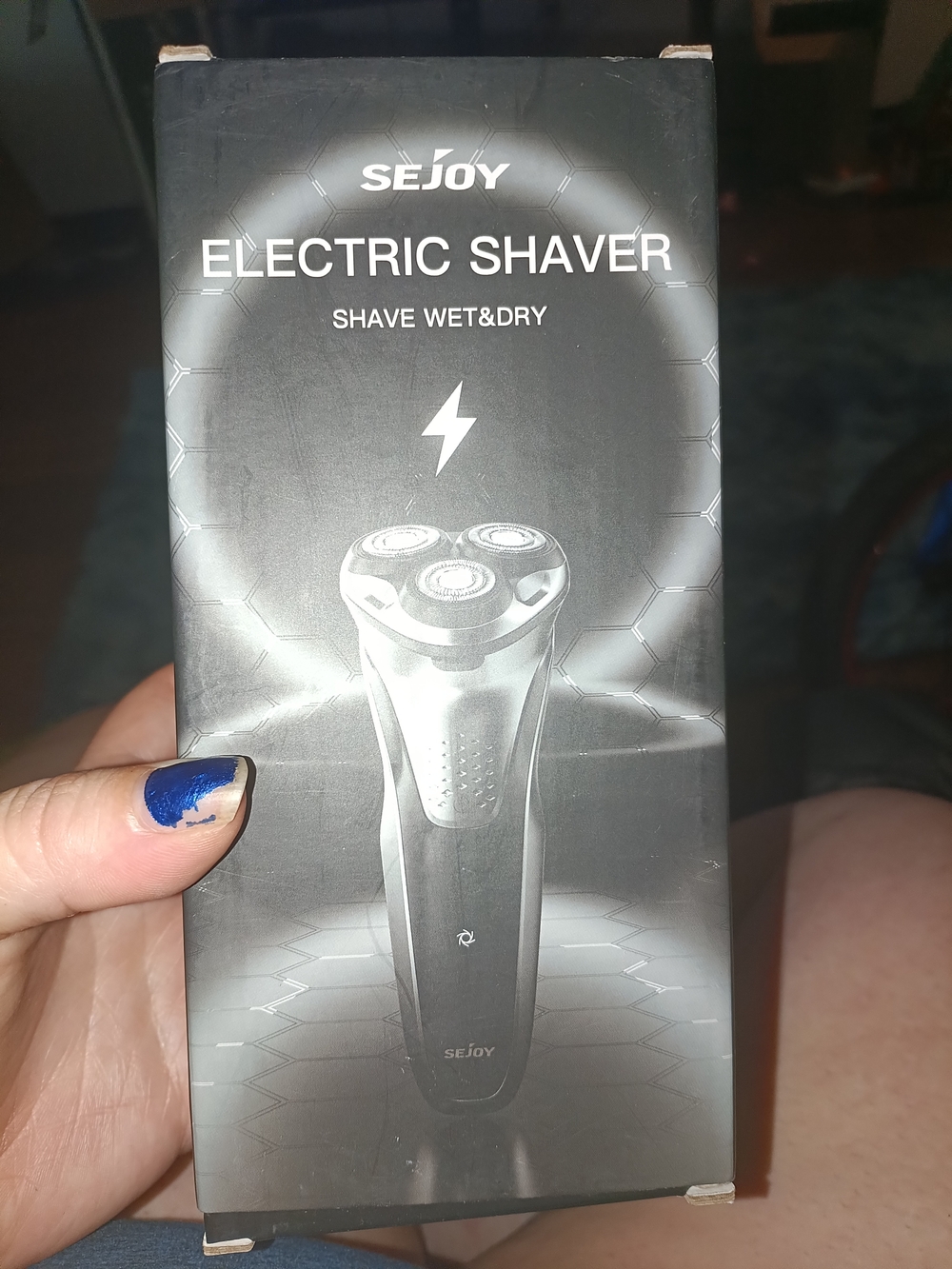 SEJOY Electric Shaver - Black & Silver